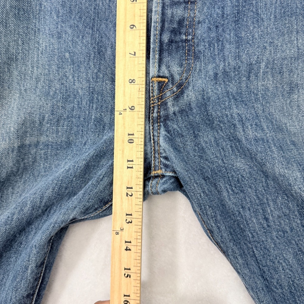 Levis 501 Jeans Mens 34x30 (34x28) Blue Original Straight Leg - Picture 5 of 10